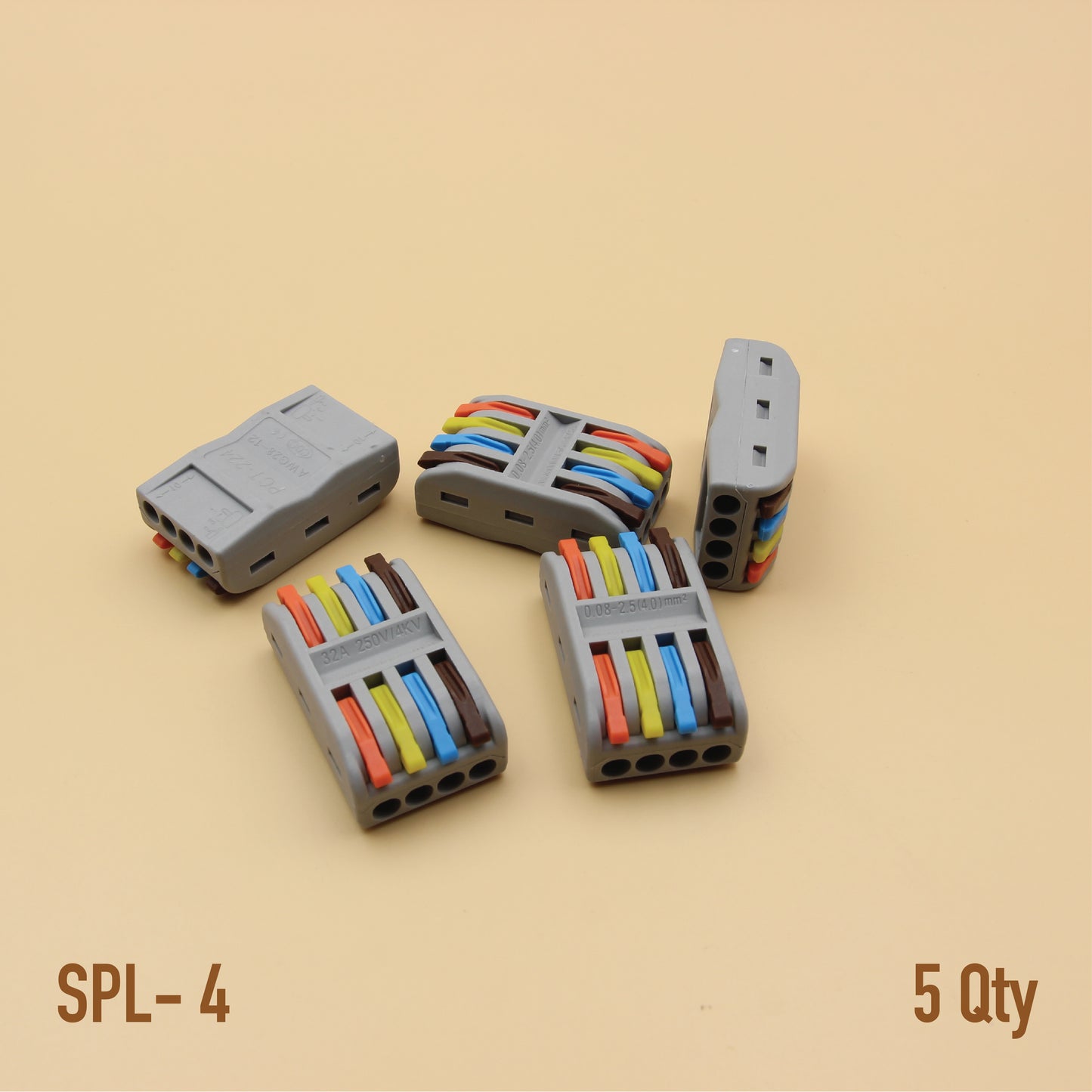 Lever-Nut Wire Connector | Colour-Coded Quick Wiring Terminal | Tool-Free Electrical Joiner