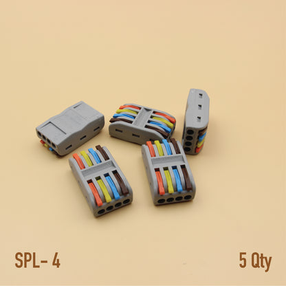 Lever-Nut Wire Connector | Colour-Coded Quick Wiring Terminal | Tool-Free Electrical Joiner