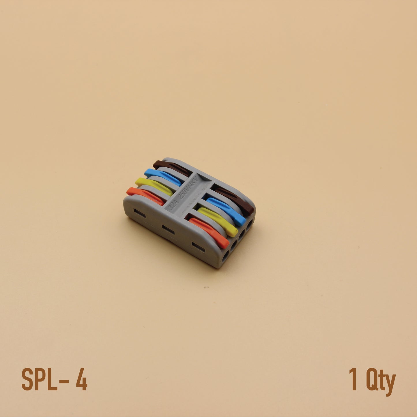 Lever-Nut Wire Connector | Colour-Coded Quick Wiring Terminal | Tool-Free Electrical Joiner