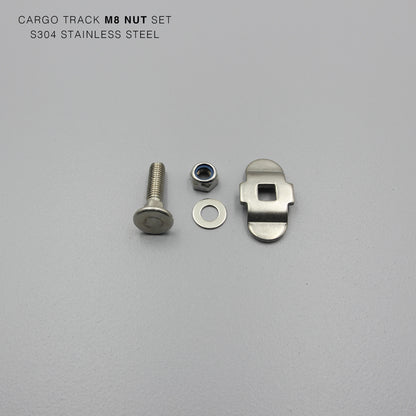 S304 Silver Cargo L Track 35mm Nut Set