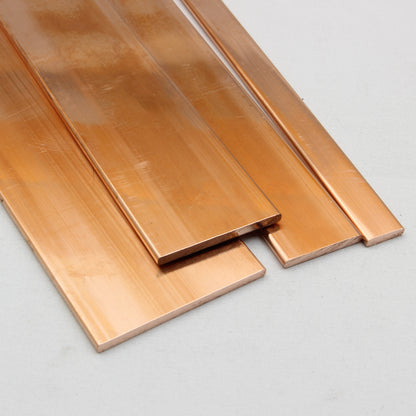 Copper Flat Bar | 25.4x3.18mm | C110 Alloy | Custom Length
