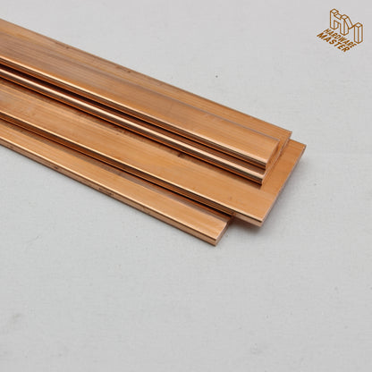 Copper Flat Bar | 25.4x3.18mm | C110 Alloy | Custom Length