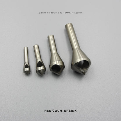HSS 90° Countersink Chamfer Drill Bit | 2-5mm / 5-10mm / 10-15mm / 15-20mm