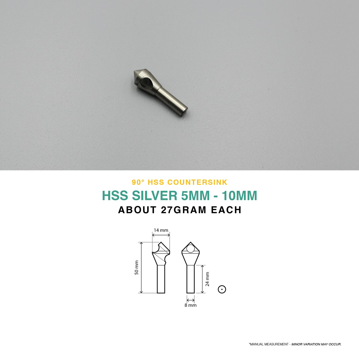 HSS 90° Countersink Chamfer Drill Bit | 2-5mm / 5-10mm / 10-15mm / 15-20mm