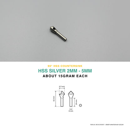 HSS 90° Countersink Chamfer Drill Bit | 2-5mm / 5-10mm / 10-15mm / 15-20mm