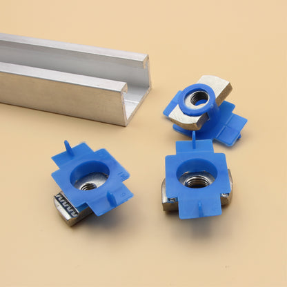 Unistrut Plain Nut With Plastic Wing Cover | 5Qty | S304 Stainless Steel | Channel Nut | M6 M8 M10 M12