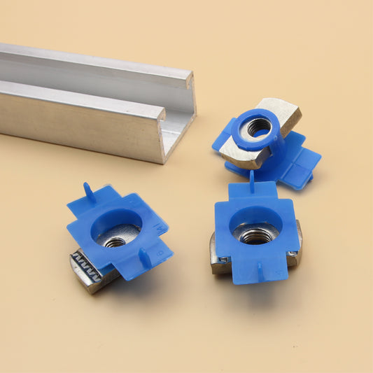 Unistrut Plain Nut With Plastic Wing Cover | 5Qty | S304 Stainless Steel | Channel Nut | M6 M8 M10 M12