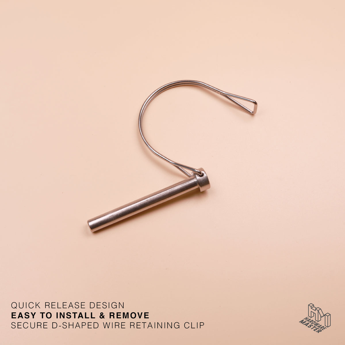 S316 Stainless Steel D Shape Wire Lock Pin – Quick Release Safety Retaining Pin