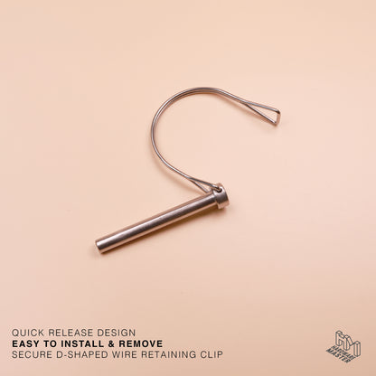 S316 Stainless Steel D Shape Wire Lock Pin – Quick Release Safety Retaining Pin