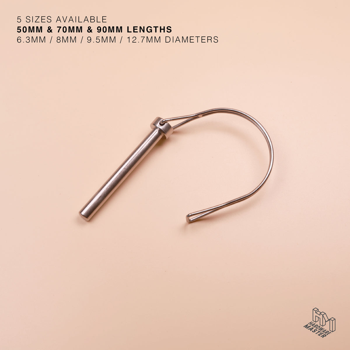 S316 Stainless Steel D Shape Wire Lock Pin – Quick Release Safety Retaining Pin