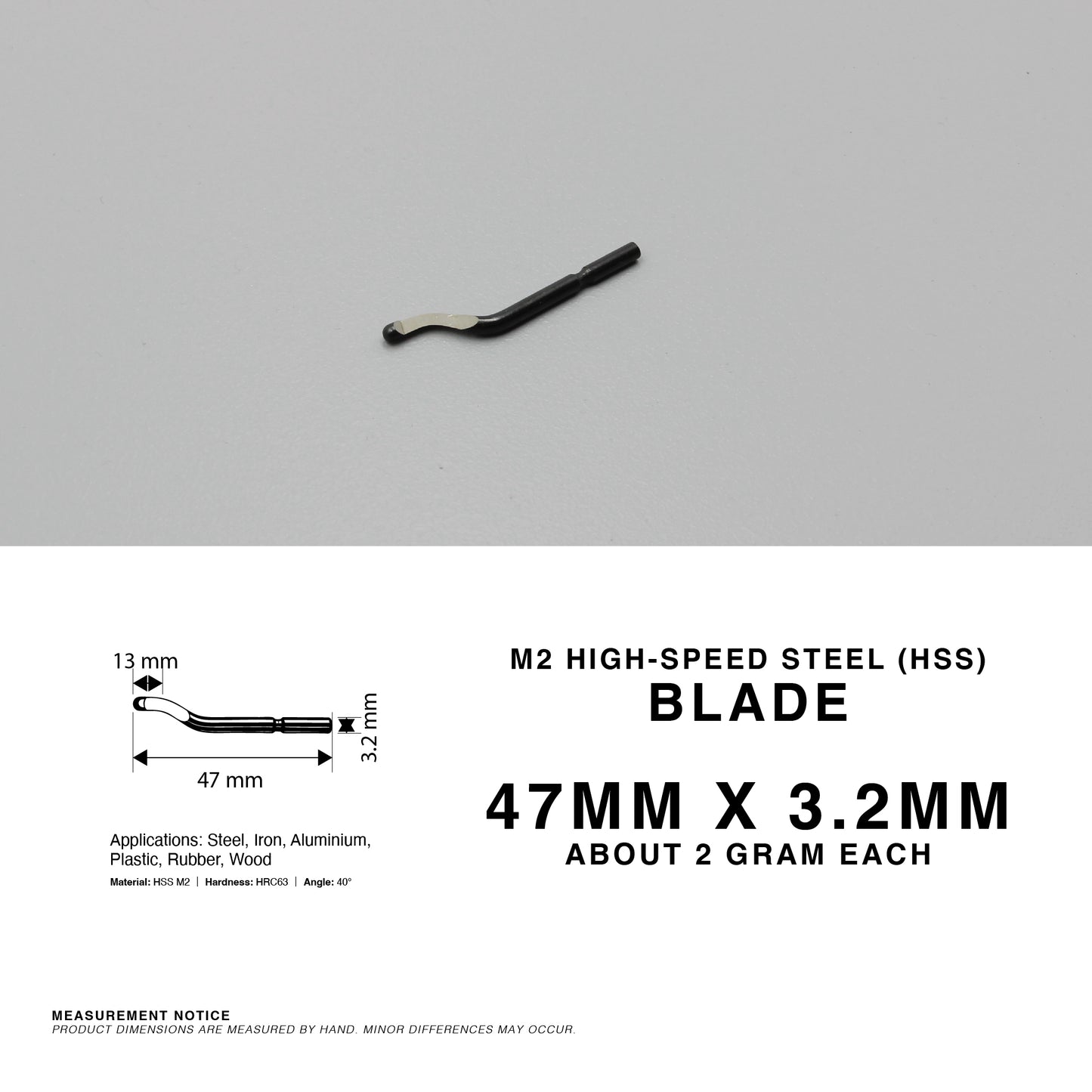 360° Deburring Tool Edge Trimmer Burr HSS Blade Remover Metal Plastic Aluminium