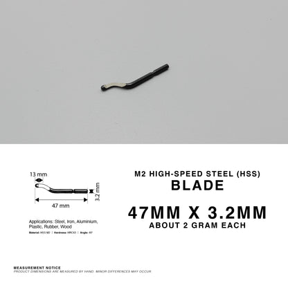 360° Deburring Tool Edge Trimmer Burr HSS Blade Remover Metal Plastic Aluminium