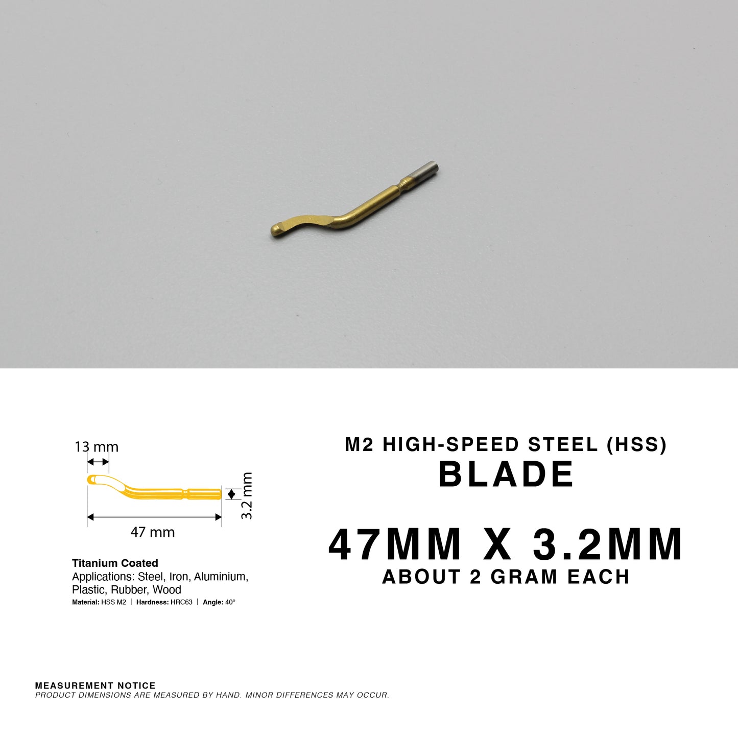 360° Deburring Tool Edge Trimmer Burr HSS Blade Remover Metal Plastic Aluminium