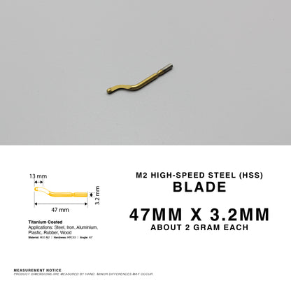 360° Deburring Tool Edge Trimmer Burr HSS Blade Remover Metal Plastic Aluminium