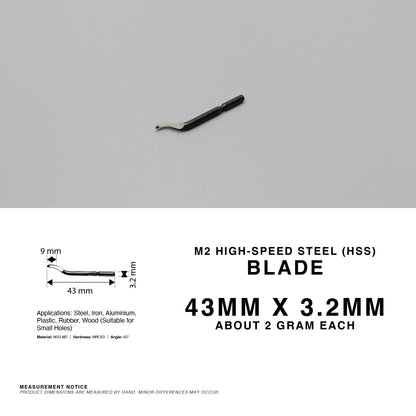 360° Deburring Tool Edge Trimmer Burr HSS Blade Remover Metal Plastic Aluminium
