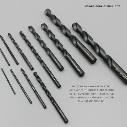 Size 1mm – 13mm | Premium HSS-Co Cobalt Drill Bit | Heavy Duty Metal Drilling