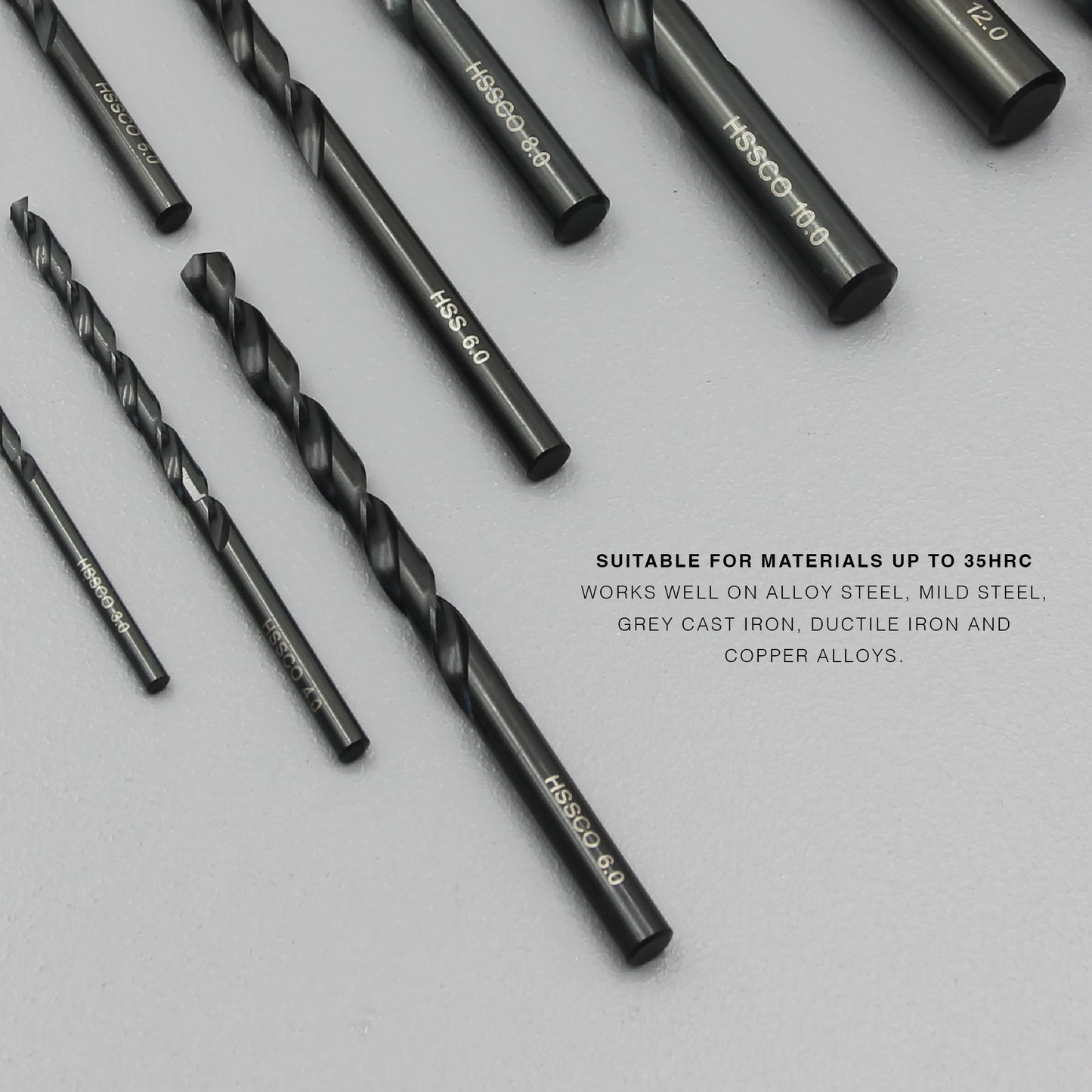 Size 1mm – 13mm | Premium HSS-Co Cobalt Drill Bit | Heavy Duty Metal Drilling