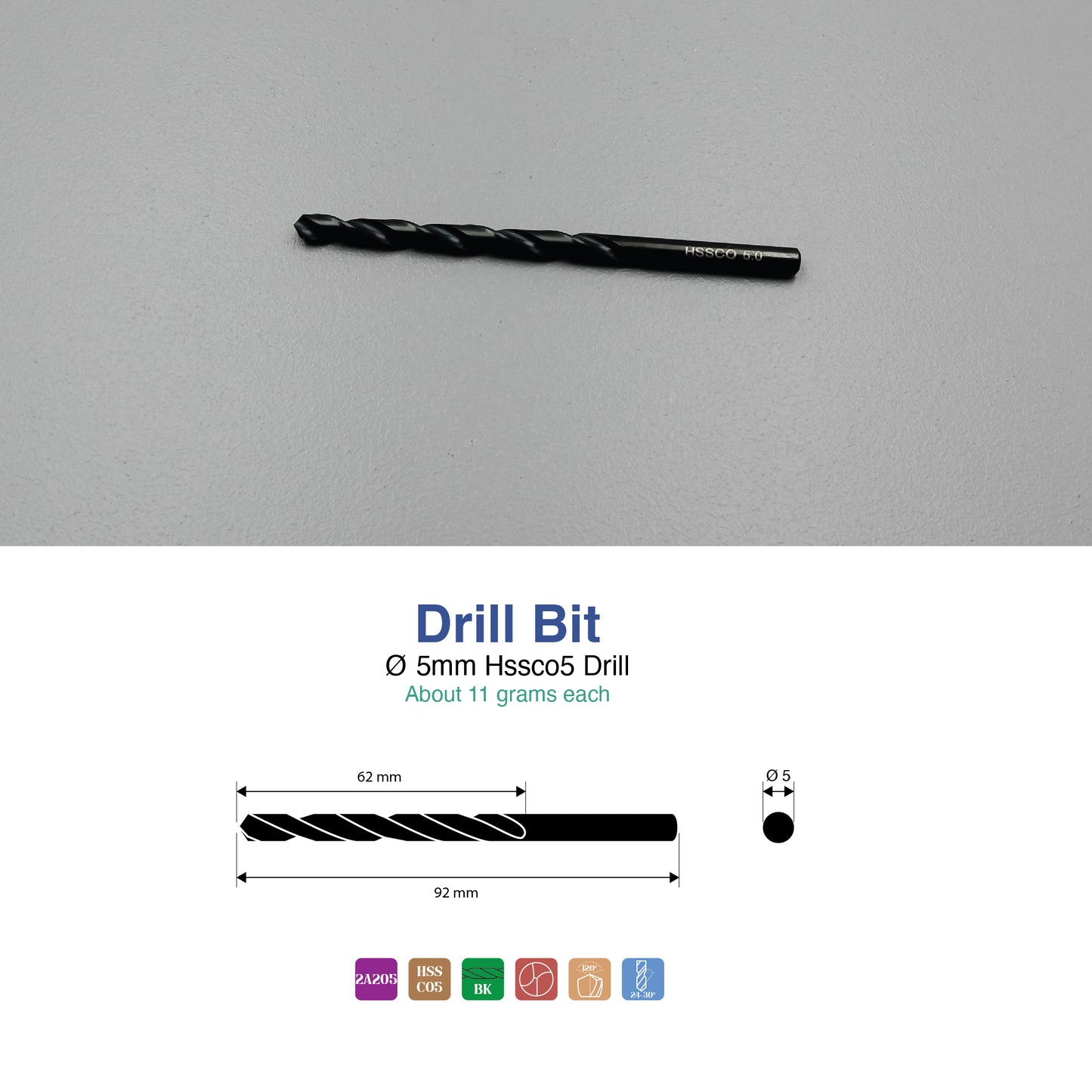 Size 1mm – 13mm | Premium HSS-Co Cobalt Drill Bit | Heavy Duty Metal Drilling