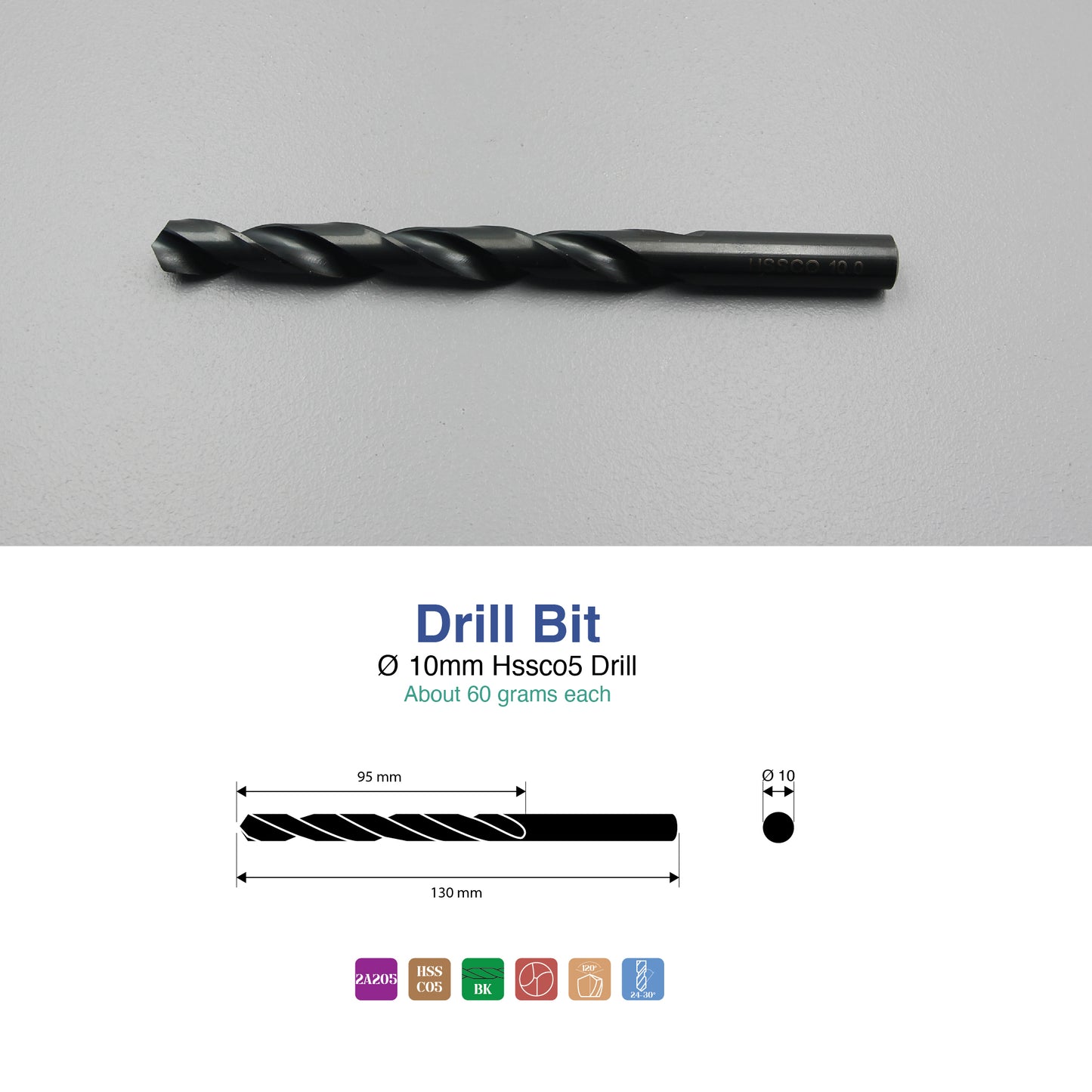 Size 1mm – 13mm | Premium HSS-Co Cobalt Drill Bit | Heavy Duty Metal Drilling