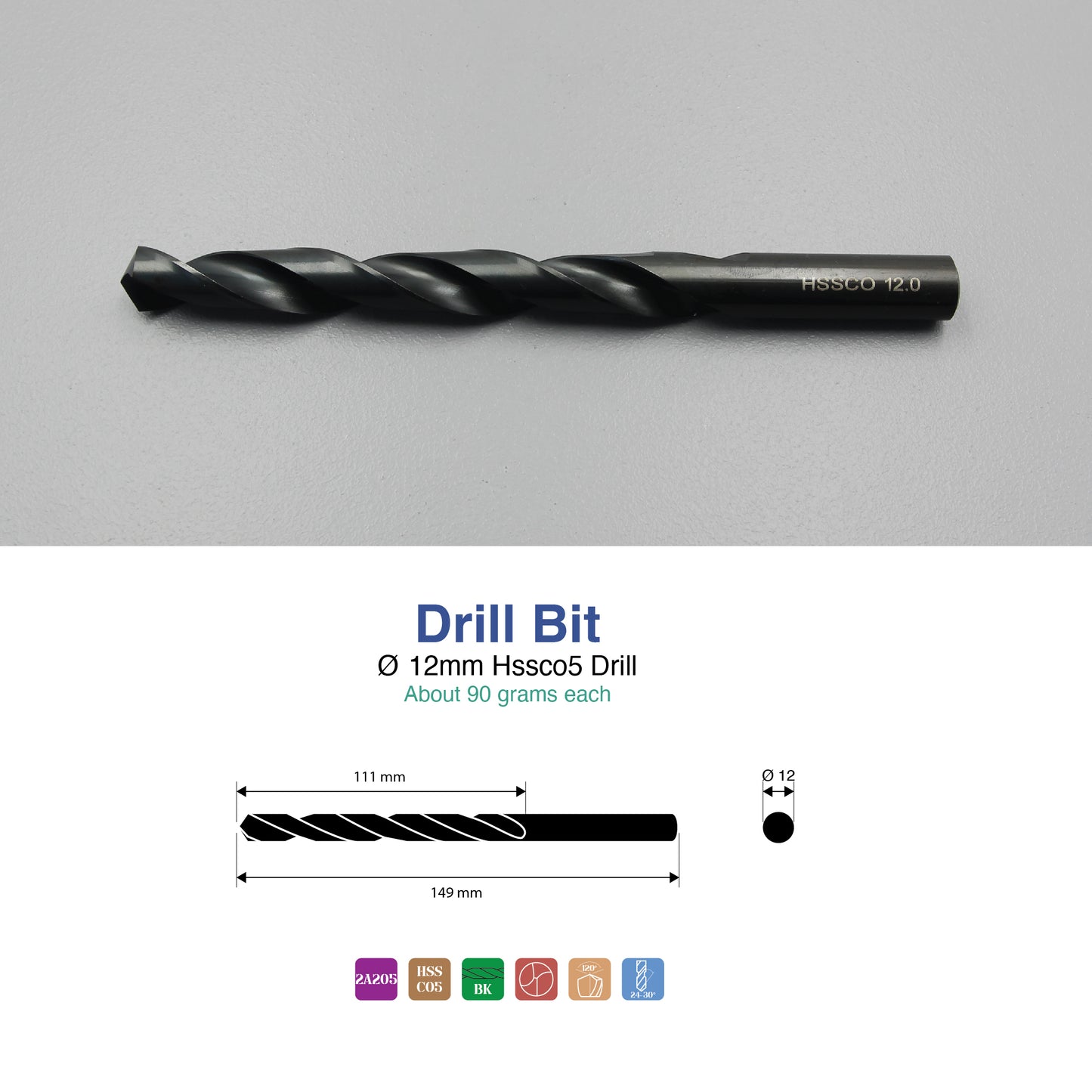 Size 1mm – 13mm | Premium HSS-Co Cobalt Drill Bit | Heavy Duty Metal Drilling