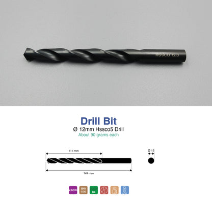 Size 1mm – 13mm | Premium HSS-Co Cobalt Drill Bit | Heavy Duty Metal Drilling