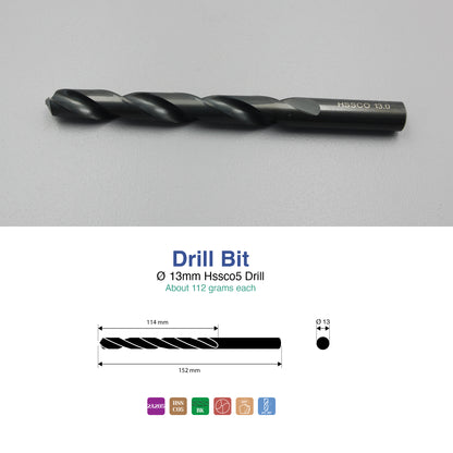 Size 1mm – 13mm | Premium HSS-Co Cobalt Drill Bit | Heavy Duty Metal Drilling