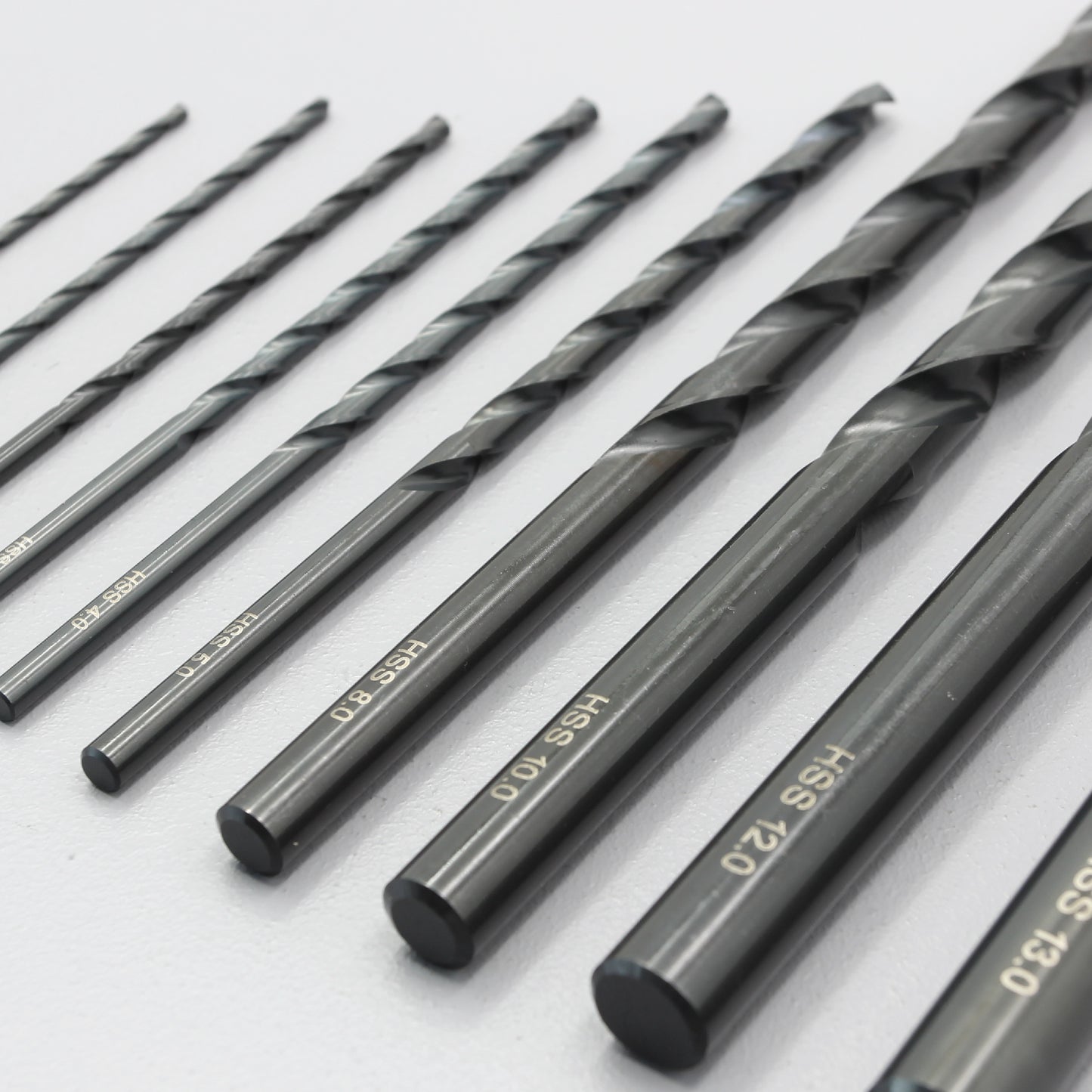 Size 1mm – 13mm | Premium HSS Long Series Drill Bits | Type N | Black
