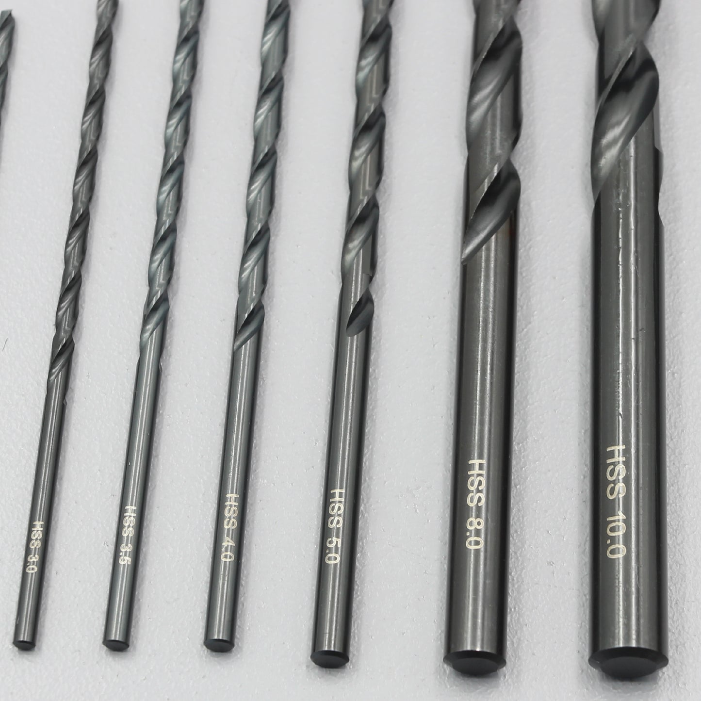 Size 1mm – 13mm | Premium HSS Long Series Drill Bits | Type N | Black