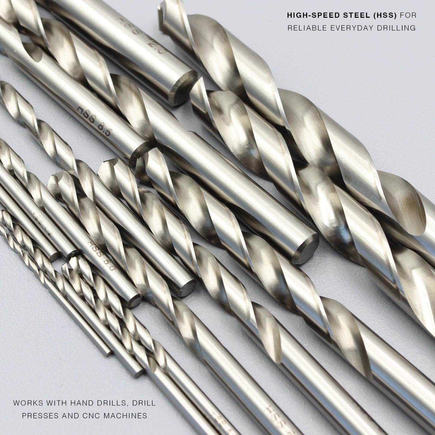 Sizes 1mm – 14mm | HSS Drill Bit Type-N | Metal, Steel & Cast Iron Drilling