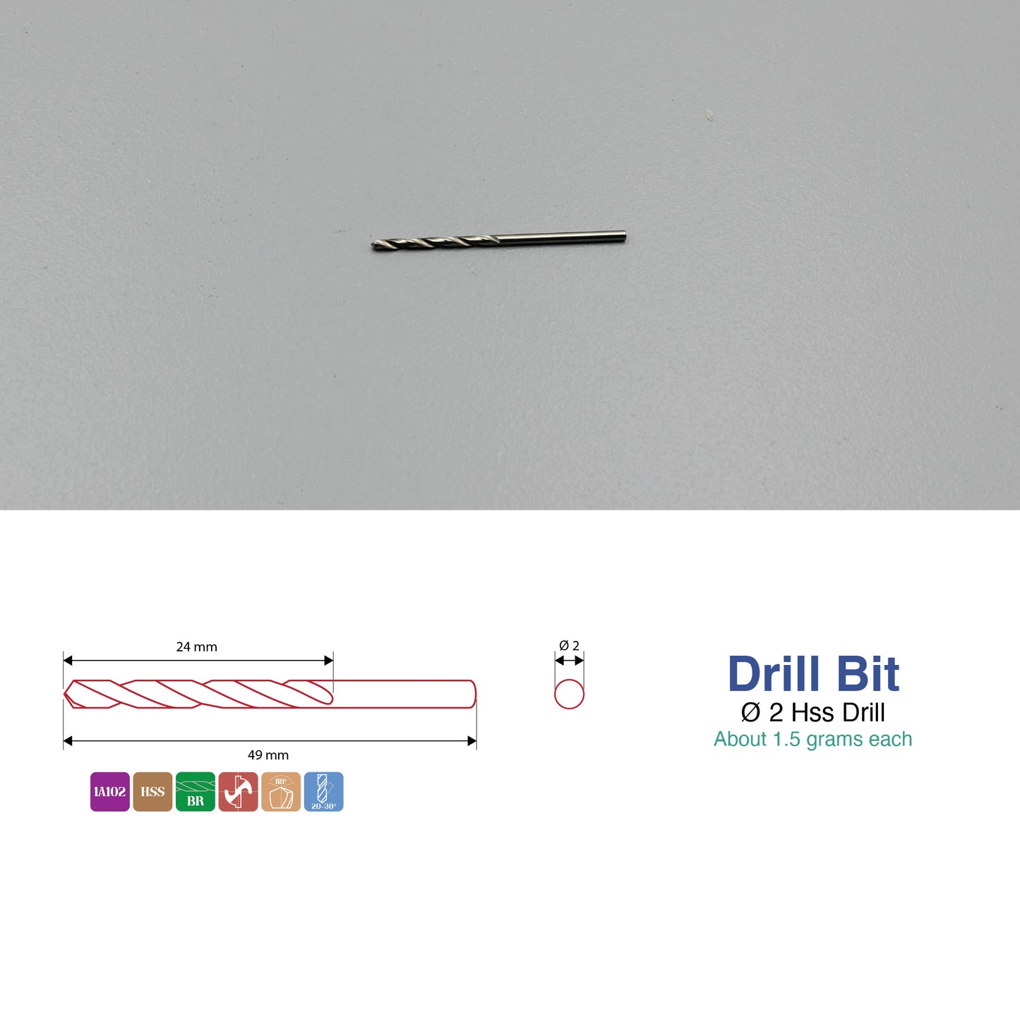 Sizes 1mm – 14mm | HSS Drill Bit Type-N | Metal, Steel & Cast Iron Drilling