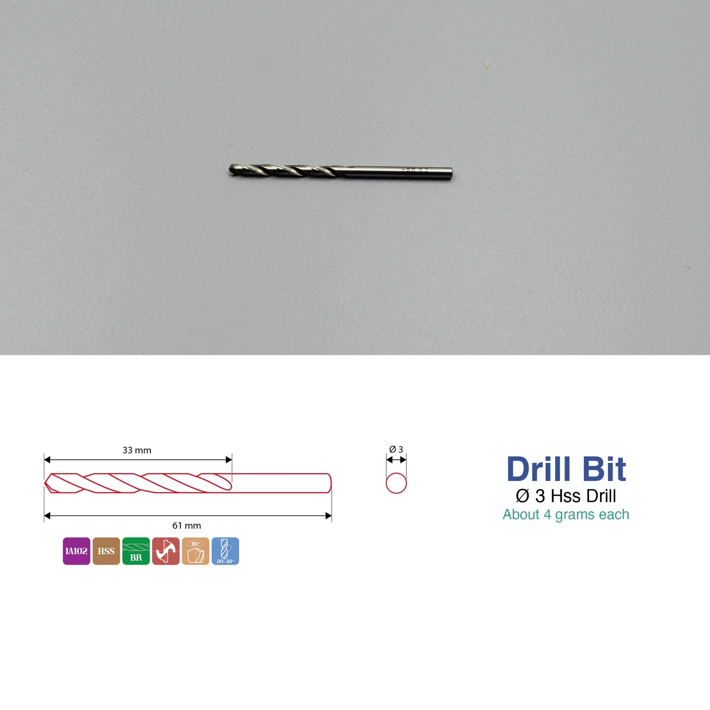 Sizes 1mm – 14mm | HSS Drill Bit Type-N | Metal, Steel & Cast Iron Drilling