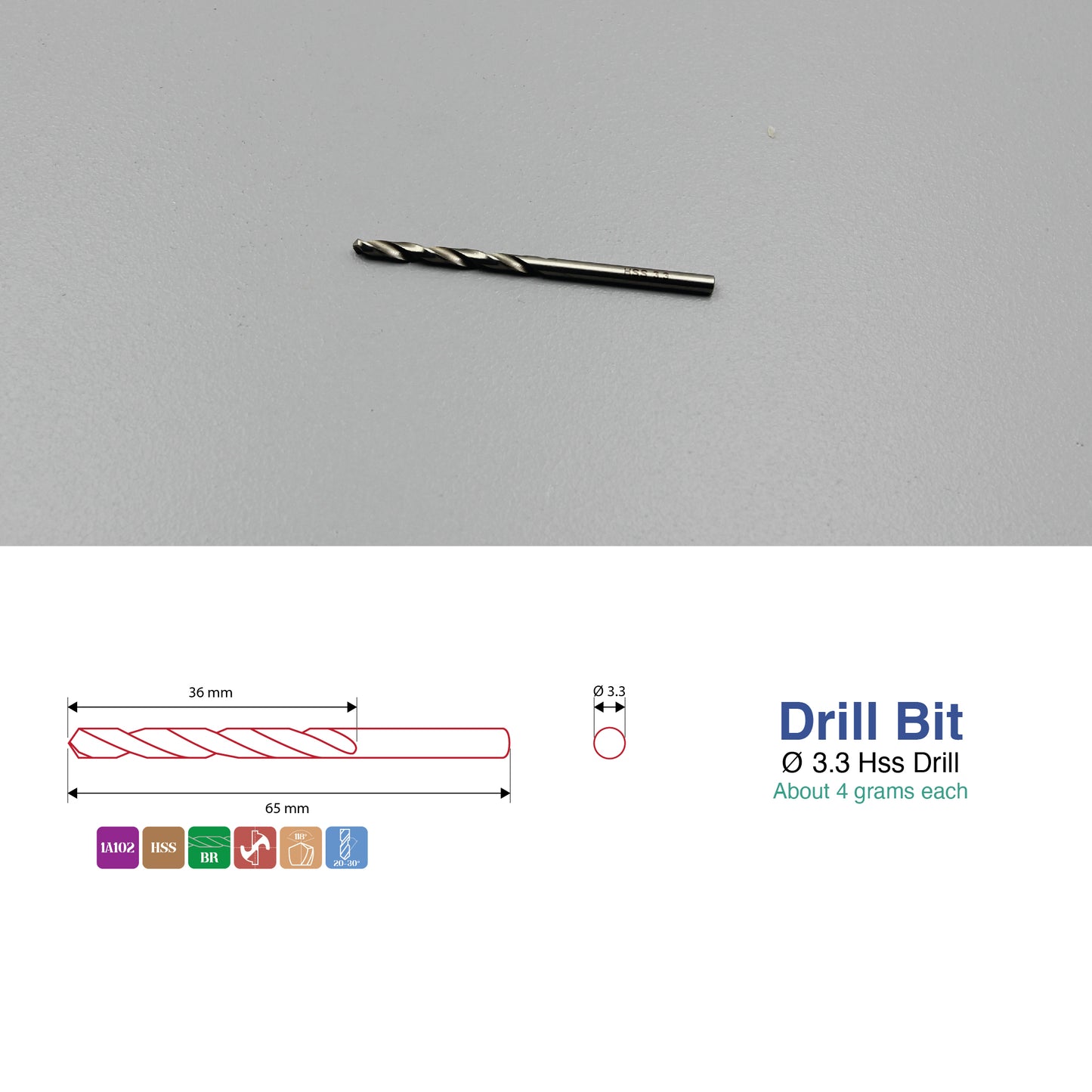 Sizes 1mm – 14mm | HSS Drill Bit Type-N | Metal, Steel & Cast Iron Drilling