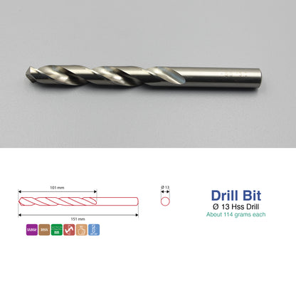 Sizes 1mm – 14mm | HSS Drill Bit Type-N | Metal, Steel & Cast Iron Drilling