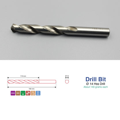 Sizes 1mm – 14mm | HSS Drill Bit Type-N | Metal, Steel & Cast Iron Drilling