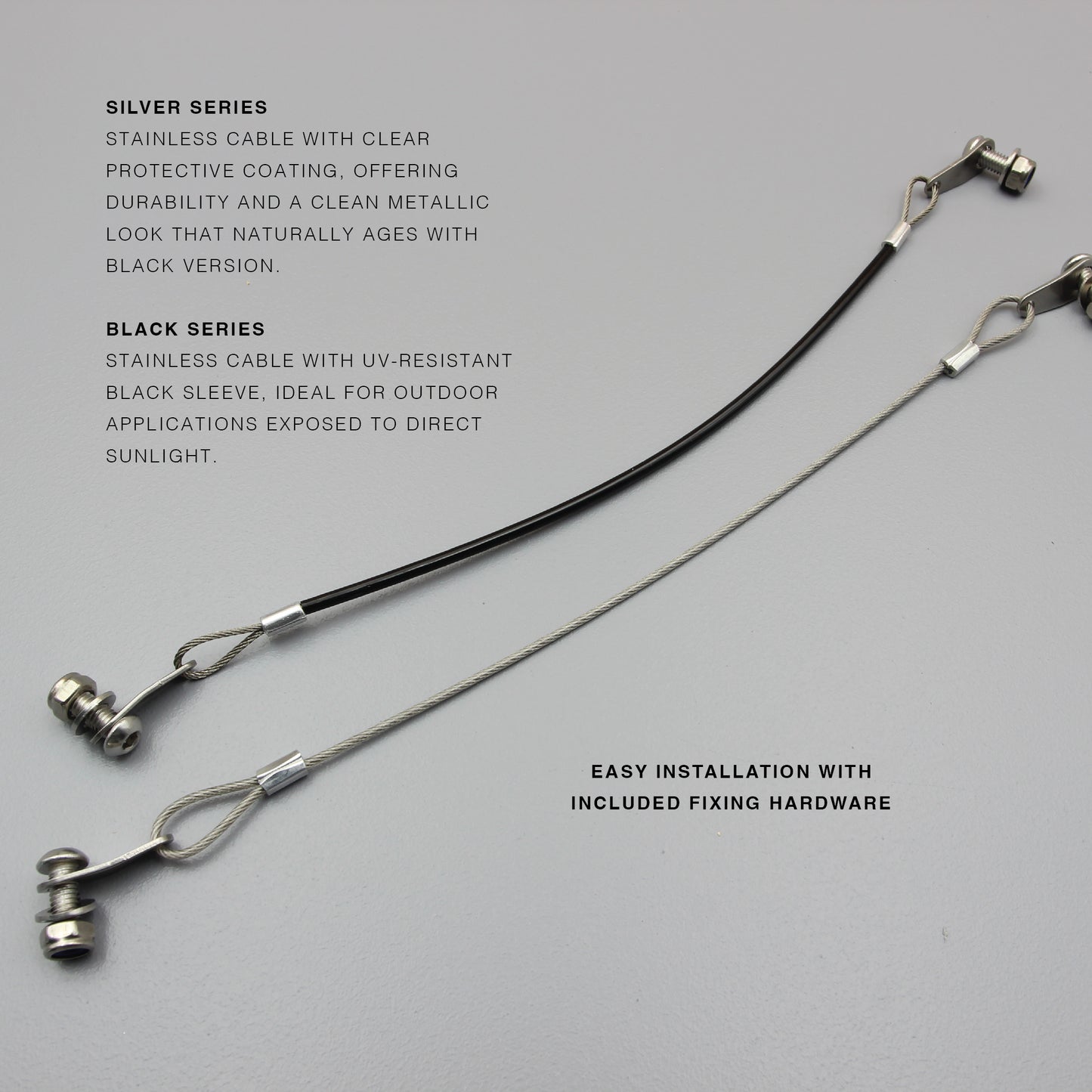 Universal End Cap Rope Hanger Kit | HeavyDuty | S304 | Conduit Cap Retention Set