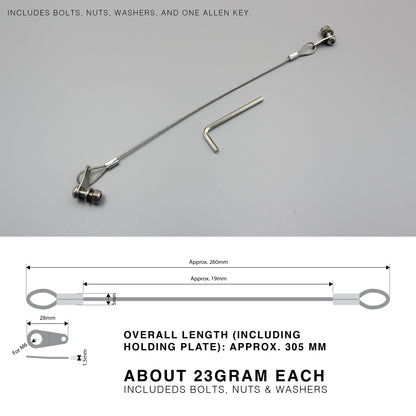 Universal End Cap Rope Hanger Kit | HeavyDuty | S304 | Conduit Cap Retention Set