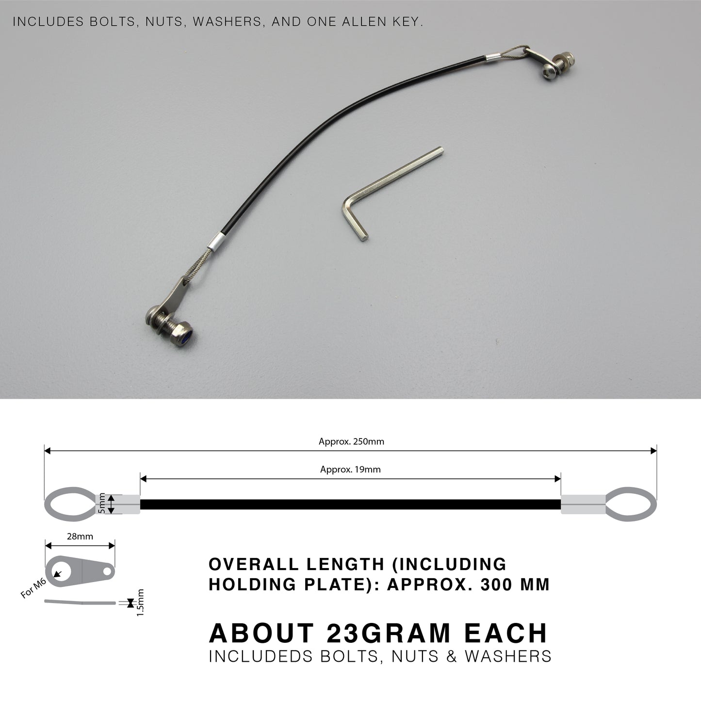 Universal End Cap Rope Hanger Kit | HeavyDuty | S304 | Conduit Cap Retention Set