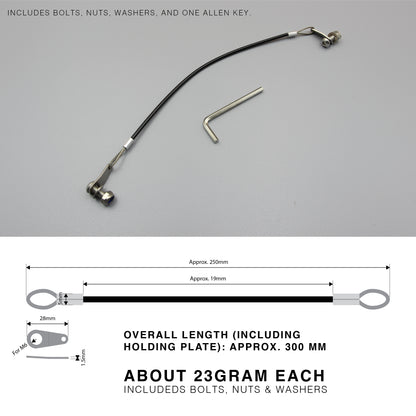 Universal End Cap Rope Hanger Kit | HeavyDuty | S304 | Conduit Cap Retention Set