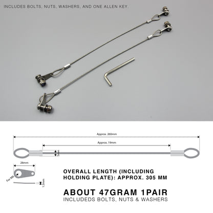 Universal End Cap Rope Hanger Kit | HeavyDuty | S304 | Conduit Cap Retention Set