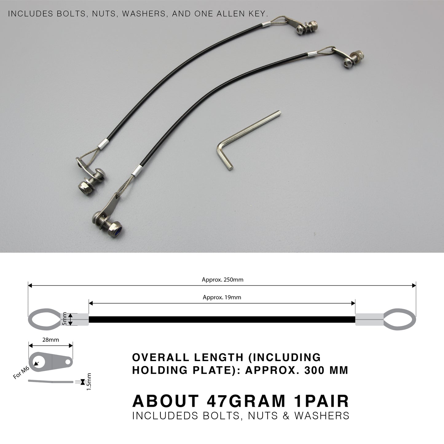 Universal End Cap Rope Hanger Kit | HeavyDuty | S304 | Conduit Cap Retention Set