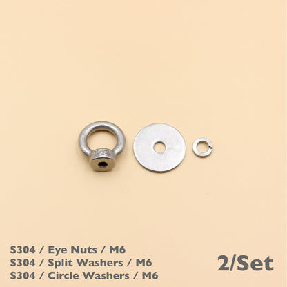 Stainless Steel Eye Nuts Heavy Duty – Rigging Tie Down Set (M6, M8, M10, M12)