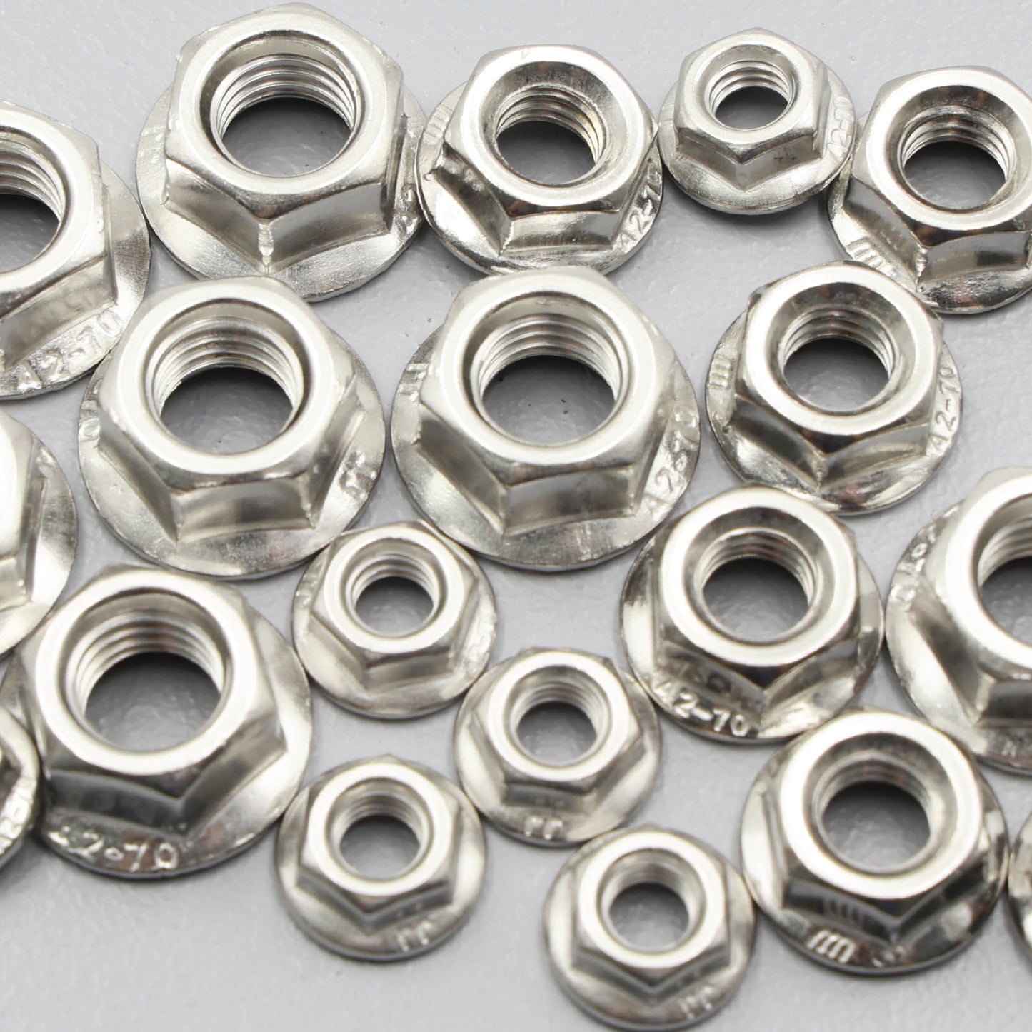 Stainless Steel Serrated Flange Nuts Metric Coarse Thread M6 M8 M10 Hex Lock Nut