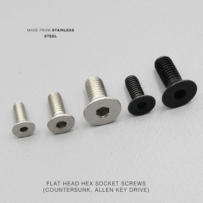 304 Stainless Steel Flat Head Allen Screw Countersunk Hex Socket Bolt | M5 M6 M8