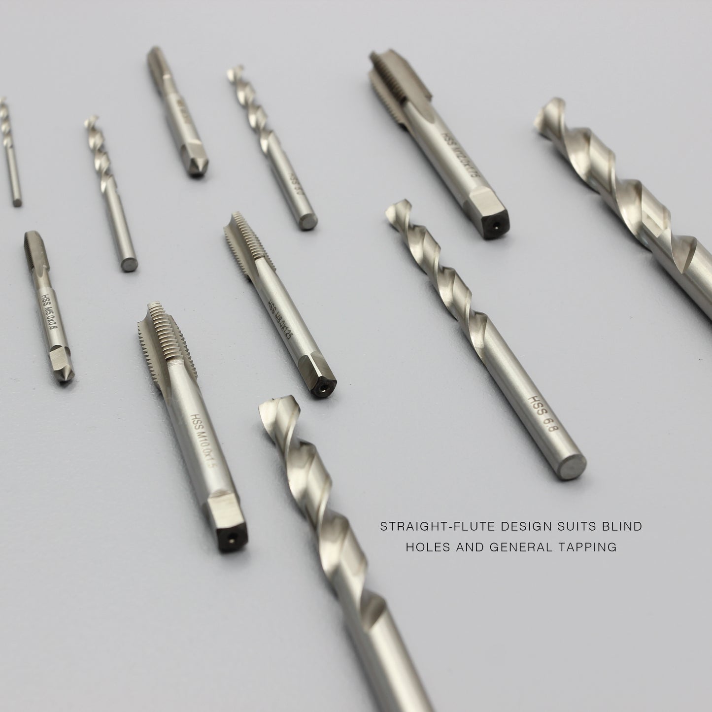 M3 M4 M5 M6 M8 M10 M12 Threading Set | HSS Metric Hand Tap + Matching Drill Bit
