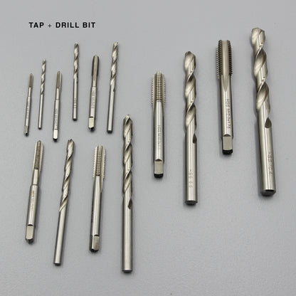 M3 M4 M5 M6 M8 M10 M12 Threading Set | HSS Metric Hand Tap + Matching Drill Bit