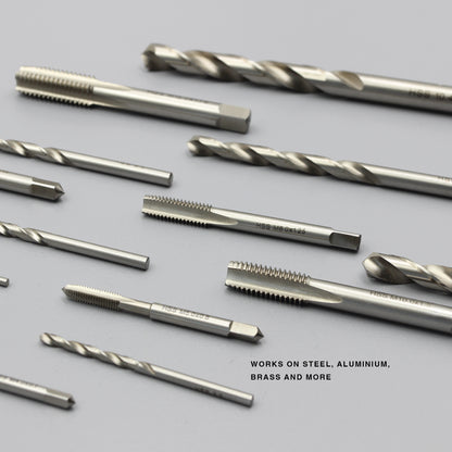M3 M4 M5 M6 M8 M10 M12 Threading Set | HSS Metric Hand Tap + Matching Drill Bit