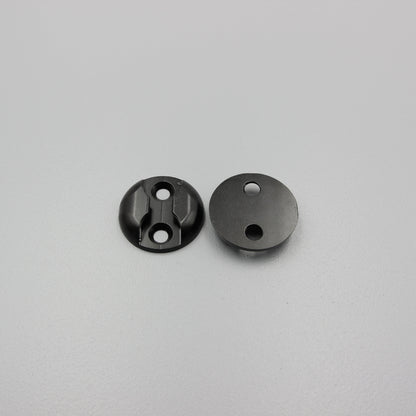 Aluminium Black Cargo L Track Flush Mount Circle Base