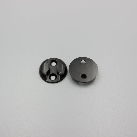 Aluminium Black Cargo L Track Flush Mount Circle Base