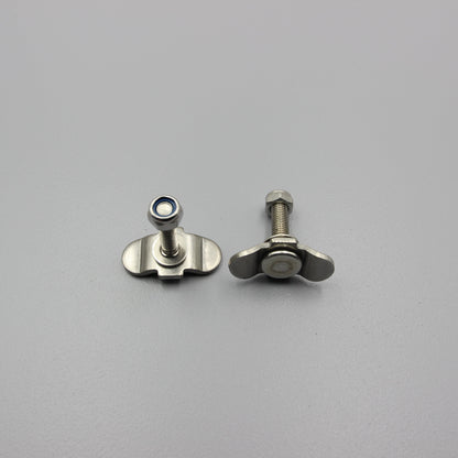S304 Silver Cargo L Track 40mm Nut Set