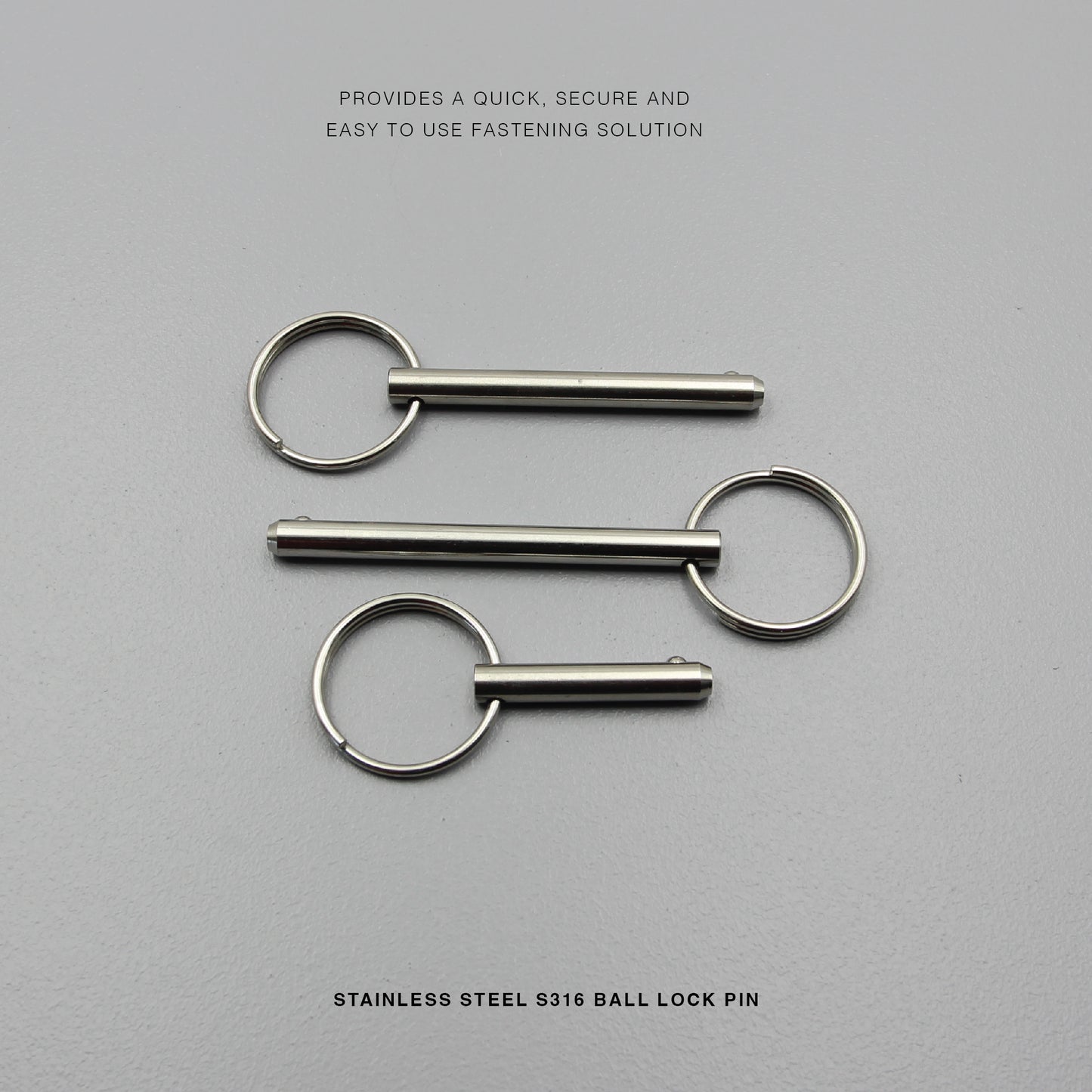 S316 Ball Lock Pin | Quick Release Spring Loaded Type (6.3mm Pin)
